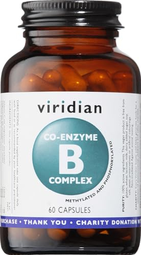 Viridian - Co-Enzyme B Complex - 60 Capsules | B Vitamins in Methylated & Phosphorylated Forms | Vitamins B1, B2, B3, B5, B6 & B12 | Reduce Tiredness & Fatigue | Nutritionist Formulated