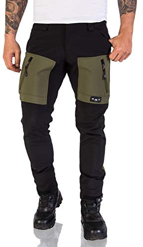 Rock Creek Softshellhose Herren Outdoorhose Wanderhose H-196 | Funktionale Trekkingpants für Männer, für Wandern, Wintersport und Arbeit