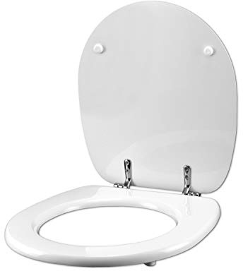 Copriwater per HIDRA SMARTY BIANCO CON DECORO Cerniera Cromo