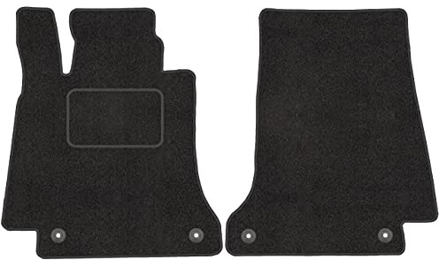 Vorne Velour Fußmatten Satz für Mercedes C W205 (ab 2014) - 2-teilig - Passgenau