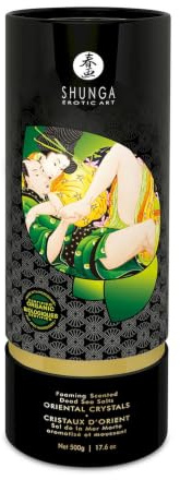 Shunga Erotic Arts Oriental Crystals 500 g Totes Meer Salz, Green