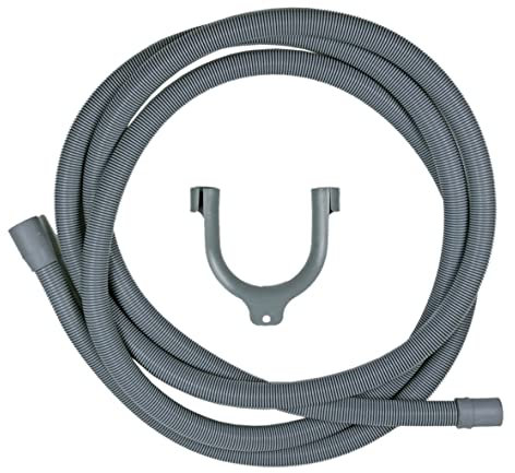 easyPART Kompatibel/Ersatz für EUROPART Ablaufschlauch Abpumpschlauch 3,5m Waschmaschine Spülmaschine 19/22m Durchmesser Alternativ Endstücke gerade/gerade sehr flexibel mit Haltebogen