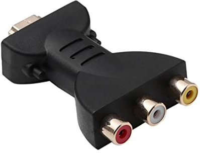 Liummrcy Adaptador HDMI A 3RCA, Convertidor VHS A Digital, Compatible Con 720p Y 1080p, Fácil De Usar Y Portátil