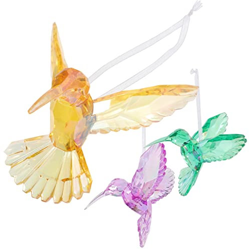FOMIYES 3 Stück Acryl Anhänger Buntes Ornament Hängendes Dekor Vogel Ornament Aus Acryl Deckendekoration Party Deckenschmuck Hängendes Party Deckendekoration