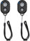 Zttopo Bluetooth Wireless Camera Remote Control For Smartphones Selfie Stick Shutter Release Camera Remote Control Compatible With iPhone/Android/Bluetooth Devices clicker (Black, 2PCS)