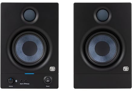 PreSonus Eris 4.5BT Gen 2, 4,5-Aktivlautsprecher für Multimedia, Gaming, hochwertige Studio-Musikproduktion mit Bluetooth, 50 W Leistung