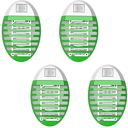 4 Packs Bug Zapper, Fruit Fly Zapper, Fly Traps Indoor for Home Use, Fly Killer Electronic, Mosquito Catcher Indoor, Electric Fly Killers with UV Light