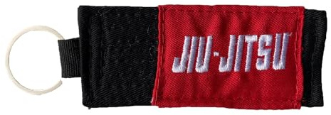 BJJ JiuJitsu Rank Keychain Accessories Brazilian Jiu Jitsu Gear All Belt Rankings Gift Key Chain, Blackbelt, One size