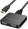 Sfunpu HDMI Splitter,HDMI Splitter 1 in 2 Out, 4K 3D 1080P for Dual Monitors, MacBook, PS3/4, Roku, Blu-Ray Player