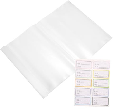 VILLFUL 10 Stück Transparente Plastikbücher – Selbstklebende Schutzlehrbücher Für Kinder Und Erwachsene Nicht-kinder Schule Zuhause Arbeit