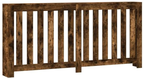 vidaXL Radiator Cover Smoked Oak 175 x 20 x 82 cm Engineered Wood