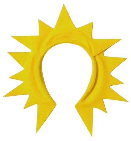 Halloween-Stirnband für Damen, Stoff-Stirnband, Stern, Mond, Sonne, Stirnband, Damen, Mädchen, Kinder, Haarteil, Stoff-Tiara, Halloween, Bühne, Hochzeiten, Cosplay, Kopfbedeckung Sonne