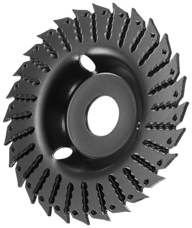 sourcing map Wood Carving Disk 5 Carbon Steel Cutting Grinder Wheel Shaping Disc with 7/8 Arbor for Woodworking Sanding Polishing Carving