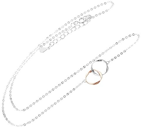 COLLBATH Verflochtene Kreishalskette Damen Verstellbar Muttertagsgeschenk Zeitlos Eleganter Modeschmuck Aus Hochwertigem Material Für Frauen