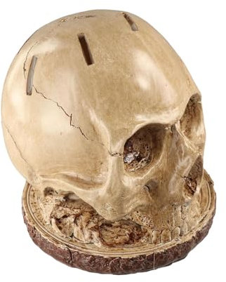 Byeaon Soporte para cuchillos de cocina con diseño de calavera, múltiples ranuras, organizador de cuchillos, decorativo, bloque de cuchillos vacíos para cuchillos, tenedores, cucharas