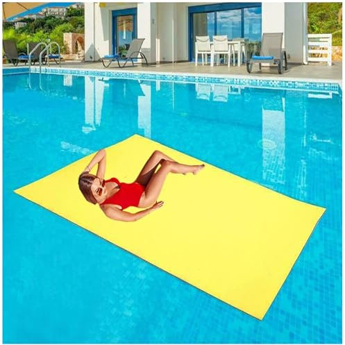 Wasser Schwimmende Matte, Schwimmende Wasserkissen Reißfeste Gemütliche XPE-Schaumstoff-Floating-Matte Wasser-Pad-Pool-Float-Wassermatte,180x60x3.3cm/71x23.5x1.3in