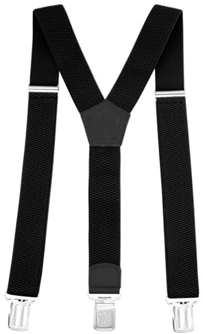 Glamexx24 Hosenträger für Herren Damen: Breit 4cm, Einstellbar und Elastisch Arbeitshose Hosenträger, Starken Metall Clip, Einheitsgröße für Männer und Frauen