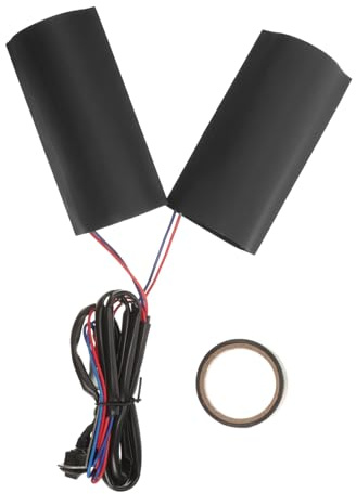 Amosfun 1 Juego Puños Calefactables para Motocicleta Empuñaduras de Manillar Antifrió Calentadores de Manos para Scooter Instalación y Fríos