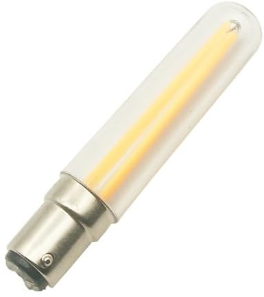 1fortunate Ampoules, Pack de 20, lampe à incandescence LED E14/E12/B15D AC220V 4W T18, ampoule tubulaire classique en cristal(6500K Cool White,220V B15D)