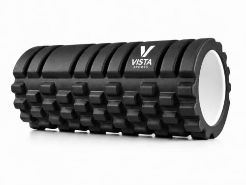 Foam Roller for Deep Tissue Muscle Massage Trigger Point Muscles Enhance Recovery for Physical Therapy and Rehab (Black)