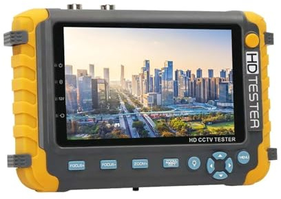 ZKLGS Monitor CCTV Tester 5 Pollici IV8W CCTV Tester 8MP AHD TVI CVI CCTV Tester A Macchina Fotografica Mini Monitor Video Telecamere Tester AHD CVBS Monitor Poe Tester Strumenti