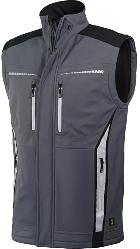 Leibwächter Flex-Line Softshell Bodywarmer Arbeitsweste Herren, Funktionsweste für Handwerk & Industrie, Weste mit wärmender Isolierung, wetterfeste Arbeitsbekleidung