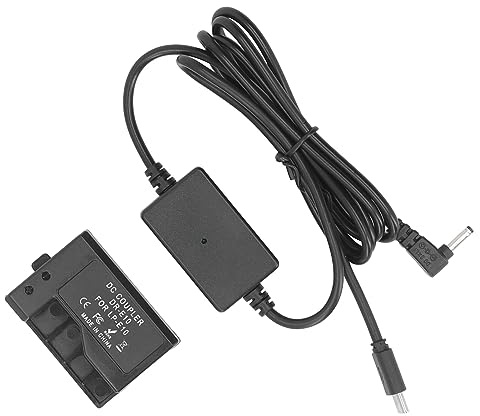 Batteria Fittizia LP-E10 / Accoppiatore DC DR-E10 con Adattatore di Alimentazione USB per Fotocamere Digitali 1100D, 1200D, 1300D, 1500D, 2000D, T3, T5, T7, Kiss X50, X80