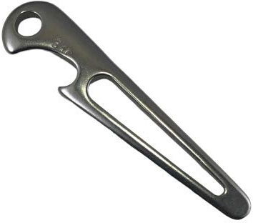 316 Stainless Steel Bow Keyring with Bottle Opener Sailor Tool Screwdriver