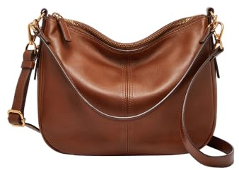 Fossil Jolie Brown Leather or Suede Crossbody bag for Women
