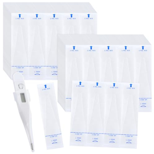 200pcs Disposable Probe Covers for Digital Thermometers Universal Thermometers Sleeves for Accurate Sanitary Oral Ear Underarm Recta Thermometer