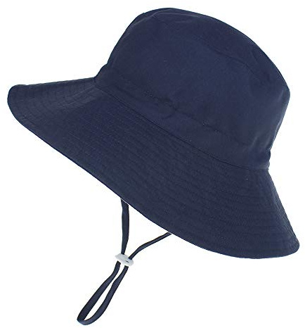 DRESHOW Gorro de Sol para Bebé Gorro Bebe Verano Gorros Proteccion Solar UV Bebe Niño Niña Gorra Playa con Correa Ajustable para la Barbilla UPF 50+