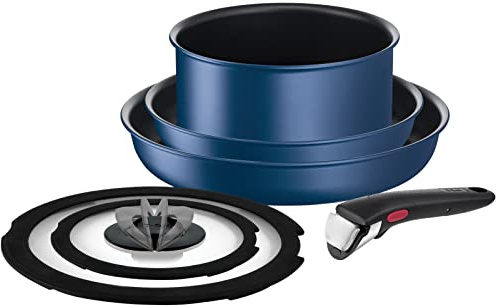 Batterie de cuisine 6 pièces Ingenio IH Blue Marquis Unlimited Tefal - Tous feux + induction - L7799192