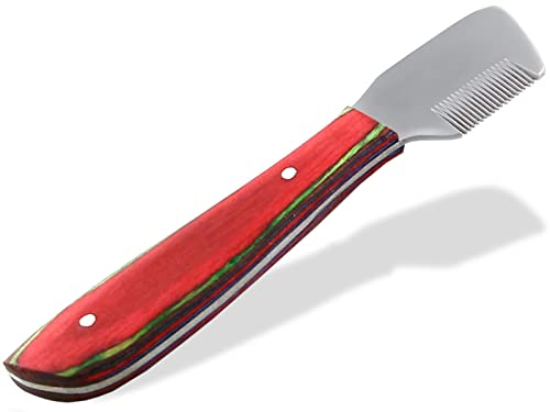 Trimmmesser für Hunde und Katze mit Extra fein Unterwolle Fellmesser Hundeschere Edelstahl Messer Kamm Markenqualität für Langhaar und Kurzhaar Fell Pflege