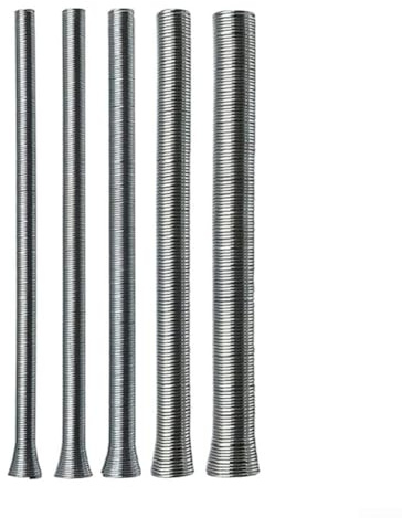 Tubo di rame curvo lungo 350mm, piegatubi a molla in acciaio elastico, 5 molle piegate per tubi da 13,7 pollici per installazione di refrigerazione