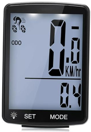 Happyyami Bike Odometer Speedometer Cycle Distance Bike Computer Compact and Lightweight