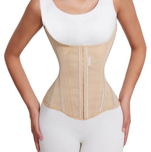 MISTHIN Waist Cincher Trimmer Belt Girdle Workout Shapewear Tummy Control Shaper Waist Trainer for Women (Nude, XX-Small)