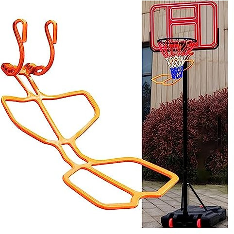 Wandmontierter Basketball Hoop Rebounder Basketball-Wurfrücklaufgerät mit Hakenballrücklauf für Kinder, Trainingshilfe für Basketball-Rebounder, Leichter Wurftrainer, Outdoor-Sportaufsatz