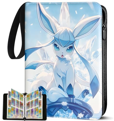 Sammelalbum für Karten,50 Seiten 900 Taschen Sammelkarten Album Groß mit Reißverschluss, Tragbar Wasserdicht PU Karten Halter,Geschenk für kinder