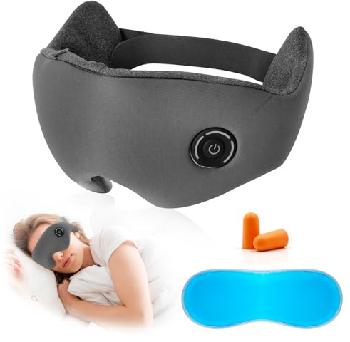 Wärmebrille Augen, Augenmaske Wärmend, Beheizte Augenmaske mit Augenmaske Kühlend für Linderung von trockenen Augen, Gerstenkorn, Blepharitis, Dunkle Augenringe, Geschwollene