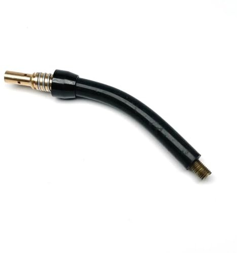 M8x1mm Thread Swan Goose Neck Fit for 14AK MIG Gun MAG Gasless Welding Torch Welder Head Flux Cored Gas Valve Integrated