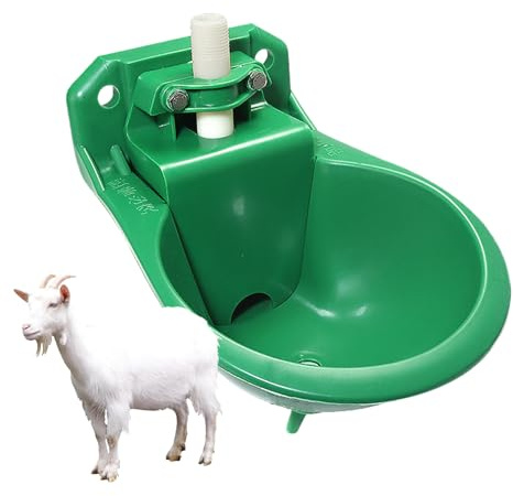 XIAOXIAOYU Tränke Ziege | Pferdetränke | Wasserspender mit 500 ml Tank für Haustiere, Geflügel, Schafe, Hunde, und Hühner