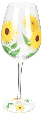 FUNNETOYU Copa de Champán Pintada Mano Vintage Vidrio con Base Estable para Vino Whisky y Cócteles Fiestas y Celebraciones