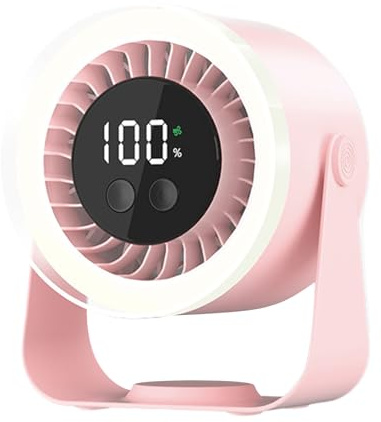 Genérico Ventilador De Escritorio Refrescante,Ventilador Silencioso con 10 Velocidades - Carga USB de Bajo Consumo y Bajo Ruido para Dormitorio, Tienda, Guardería, Autocaravana y Cocina