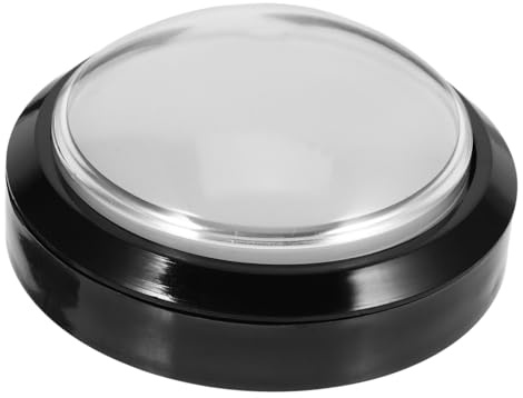 GARIOUANS Botón Pulsador para Máquina de Juego Arcade Luz Led, Botón de Respuesta para Niños, Auto-reinicio, Adecuado para Juegos de Competición y Aprendizaje Interactivo