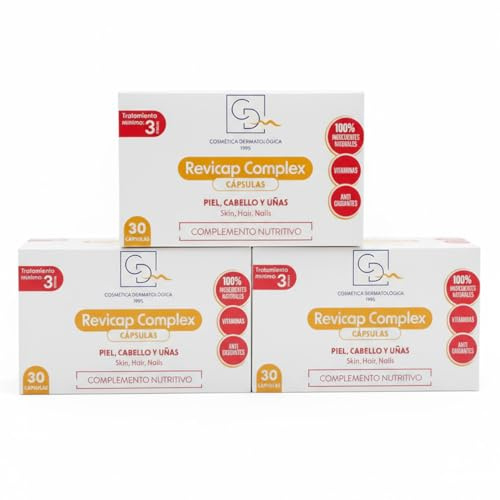 CDM PACK Revicap Complex 90 Cápsulas. Complemento Cabello Piel y Uñas con Colageno y Vitaminas | Productos para el Cuidado del Cabello y Cuidado Pelo Mujer en Cápsulas (3)