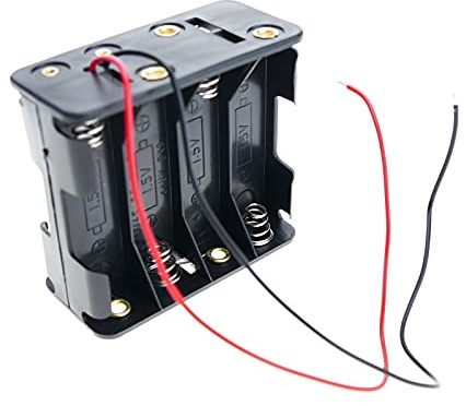 BeMatik - Support de Batterie pour 8 AA 1.5V LR6