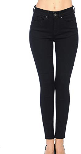 Little Vintage Girls Wax Women's Jeans Butt I Love You Push-Up Ankle Length Skinny Whiskers 1 Button 28 Inseam Black