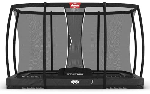 BERG Ultim Champion Gartentrampolin | Premium Gartentrampolin mit Sicherheitsnetz | AirFlow Pro Technologie | TwinSpring Federn | Mit Sicherheitsnetz