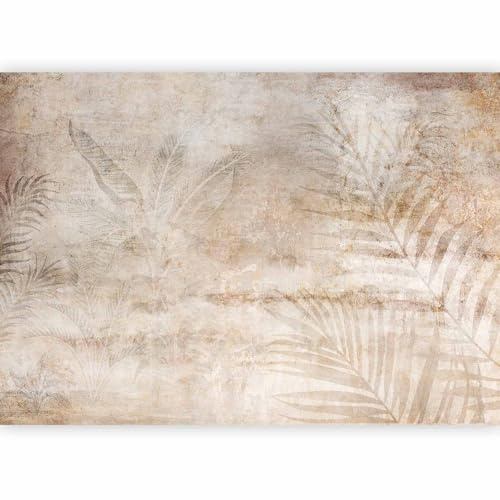murando Fotomurales Hojas Palma 350x256 cm XXL Papel pintado tejido no tejido coración Pared corativos Murales morna Diseno Fotográfico Motivo Floral Naturaleza Aspecto concreto beige b-A-10289-a-a