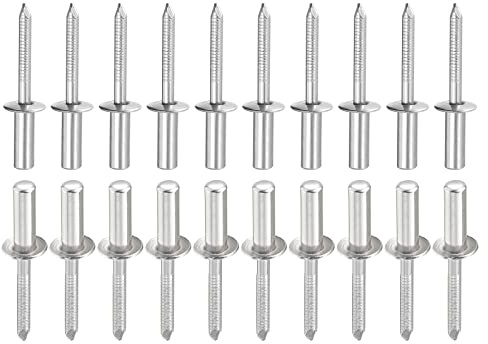DTGN 6,4mm x 20mm (DxL) Ciegos Remaches - 25 Paquete - Bueno para Maquinaria Unión - 304 Inoxidable Acero Cúpula Cerrado Extremo Remache